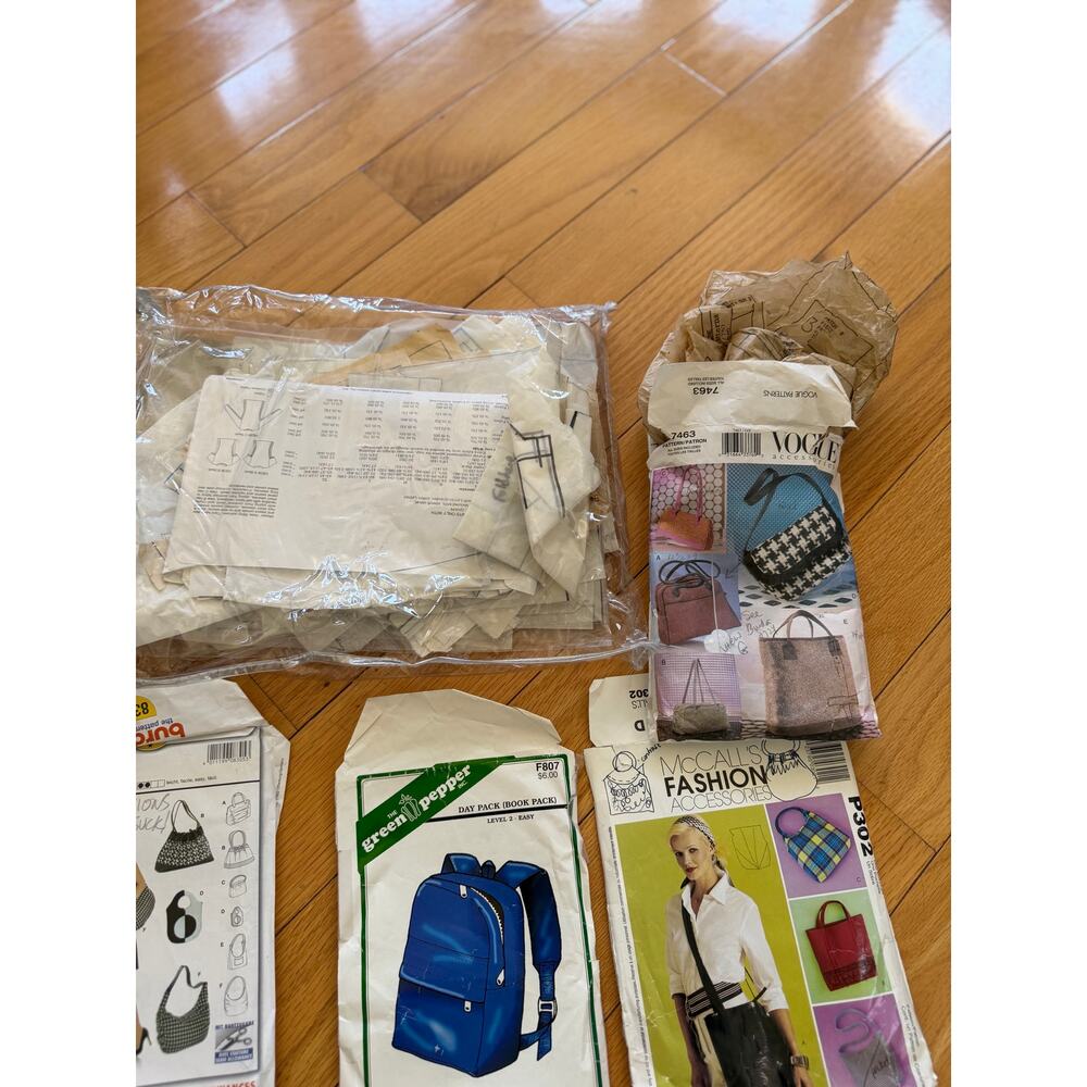 Mixed Lot Vintage Y2K Purse & Pill Box Hat Patterns Vogue - Picture 4 of 5